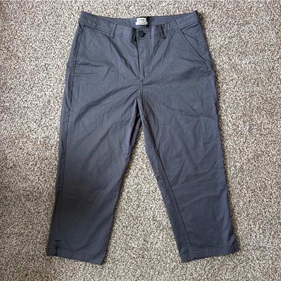 L.L. Bean Grey Cropped Pants Ankle Length Casual Minimalist Summer 16 - Picture 1 of 6